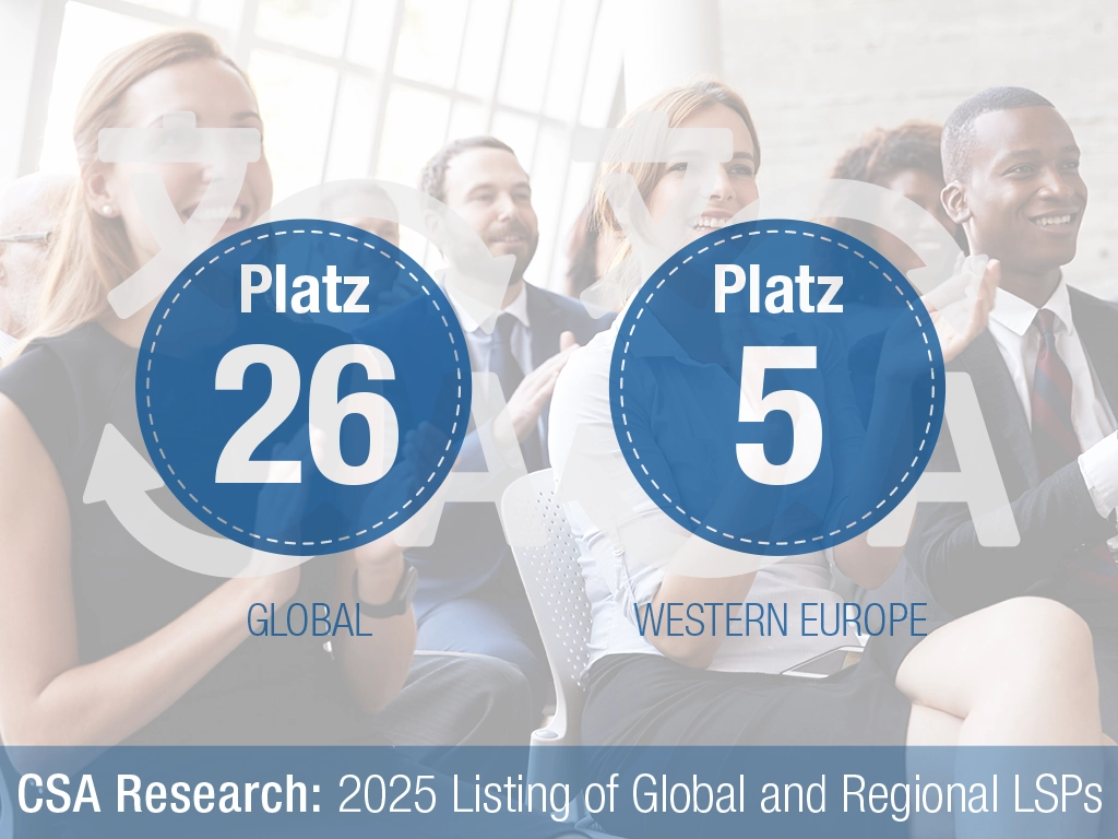 KERN AG zählt 2025 erneut zu den 30 größten Sprachdienstleistern weltweit